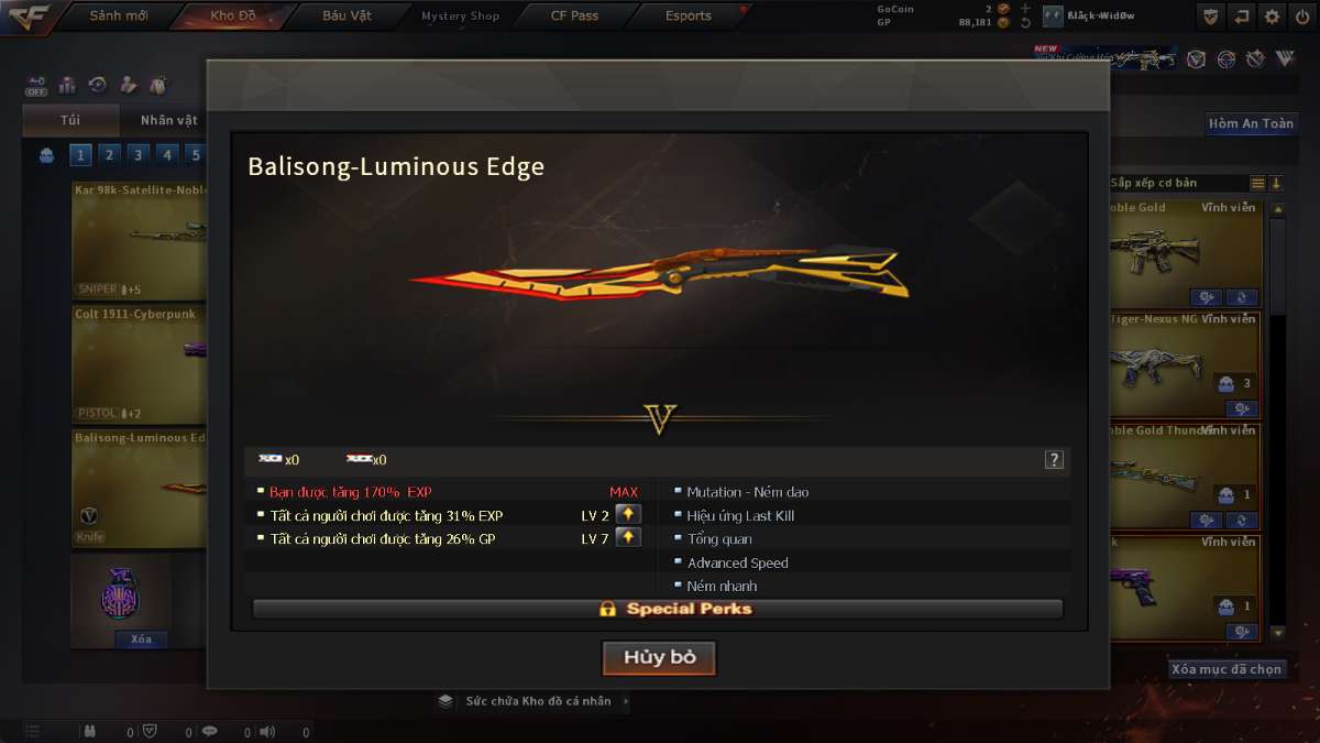shop acc cf uy tin gia re